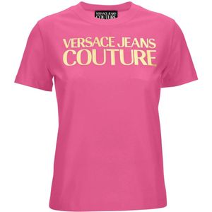 Versace Jeans Couture, Dames, Tops, Roze, Maat: M