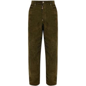 Dsquared2, Heren, Broeken, Groen, Maat: XS