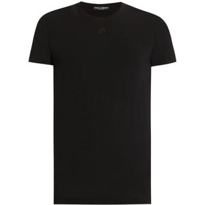 Dolce & Gabbana, Heren, Tops, Zwart, Maat: L Katoen,