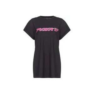 Pinko T-Hemden , Black , Dames , Maat: S