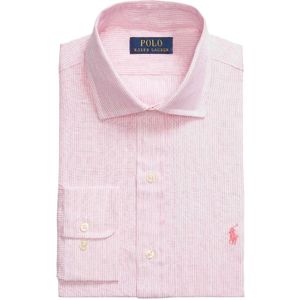 Ralph Lauren, Heren, Overhemden, Roze, Maat: XL Linnen,