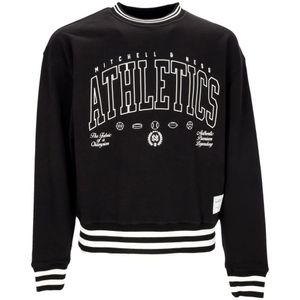 Mitchell & Ness, Heren, Sweatshirts & Hoodies, Zwart, Maat: L Katoen,