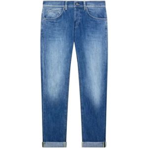 Dondup, Heren, Jeans, Blauw, Maat: W35 Denim,
