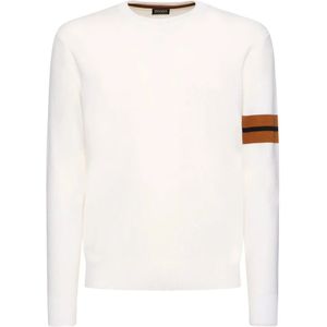 Zegna, Heren, Sweatshirts & Hoodies, Wit, Maat: XL Wol,