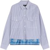 Weekend Max Mara, Dames, Blouses & Shirts, Blauw, Maat: 2XS Katoen,