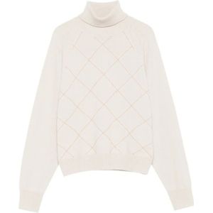 Peserico, Dames, Truien, Wit, Maat: S Wol,