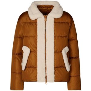Save The Duck, Dames, Jassen, Beige, Maat: XS Leer,