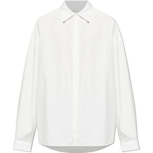 Entire Studios, Heren, Overhemden, Wit, Maat: L Katoen,