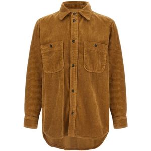 Isabel Marant, Heren, Jassen, Beige, Maat: XL Corduroy,