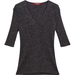 Max Mara, Dames, Truien, Zwart, Maat: L
