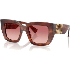 Miu Miu - MU B05S - Zonnebril - Bruin - Acetaat - Roze Lenzen