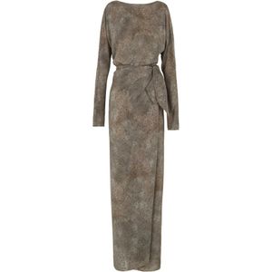 Cortana, Dames, Jurken, Grijs, Maat: M Zijde,