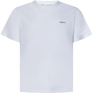 Coperni - T-shirt - Wit - Katoen - Logo-print op de borst