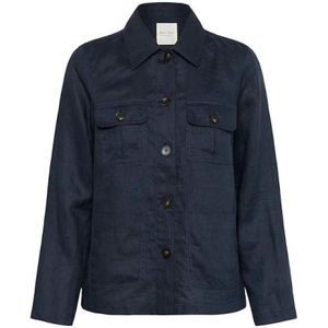 Part Two, Dames, Jassen, Blauw, Maat: XS Linnen,
