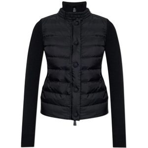 Moncler, Dames, Truien, Zwart, Maat: XS Wol,