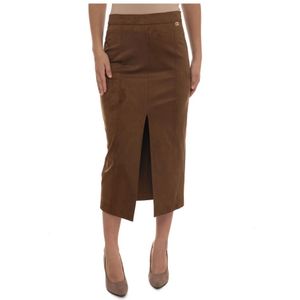 Liu Jo, Dames, Rokken, Bruin, Maat: L Suède,