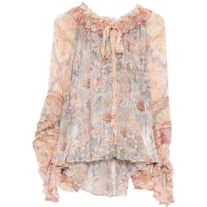 Zimmermann, Dames, Blouses & Shirts, Veelkleurig, Maat: XS