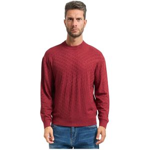 Armani Exchange, Heren, Truien, Rood, Maat: 2XL Viscose,