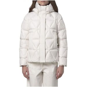 K-Way, Dames, Jassen, Wit, Maat: L Poliester,