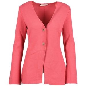 Twinset, Dames, Truien, Roze, Maat: M Viscose,