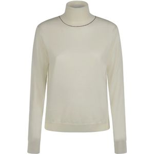Maison Margiela, Dames, Truien, Beige, Maat: XS Wol,