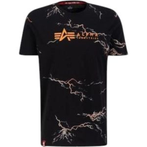 Alpha Industries, Heren, Tops, Zwart, Maat: XL Katoen,