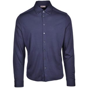 Herno, Heren, Overhemden, Blauw, Maat: M