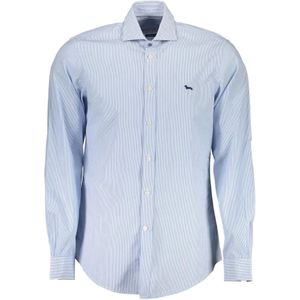 Harmont & Blaine, Heren, Overhemden, Blauw, Maat: L Katoen,