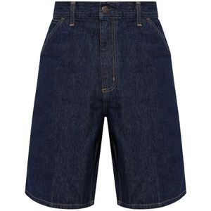 Carhartt Wip, Heren, Korte broeken, Blauw, Maat: W29 Denim,