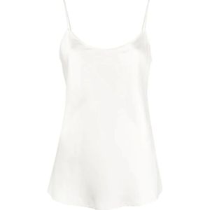 Lorena Antoniazzi, Dames, Tops, Wit, Maat: 3XS Viscose,