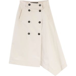 Karl Lagerfeld, Dames, Rokken, Grijs, Maat: XS Katoen,