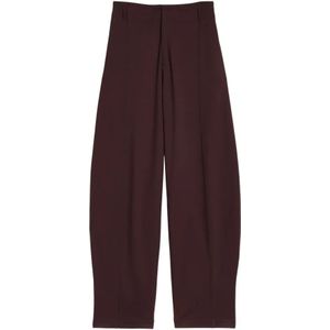 Lemaire, Dames, Broeken, Rood, Maat: XS Katoen,