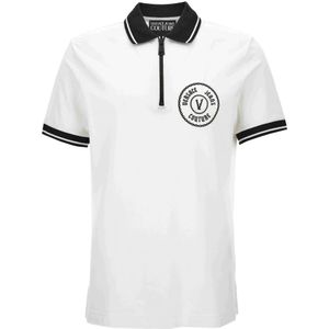 Versace Jeans Couture, Heren, Tops, Wit, Maat: XS