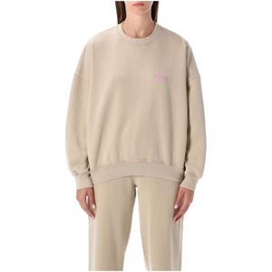 American Vintage, Dames, Sweatshirts & Hoodies, Beige, Maat: L Katoen,