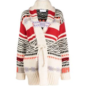 Giada Benincasa, Dames, Truien, Beige, Maat: M Wol,