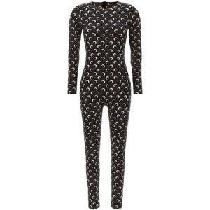 Marine Serre, Dames, Jumpsuits & Playsuits, Zwart, Maat: M