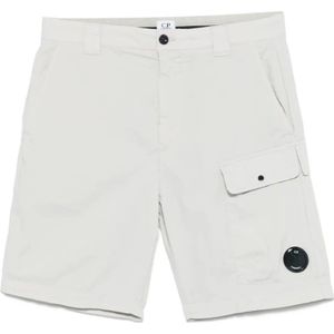 C.p. Company - Cargo Bermuda Shorts - Heren - Wit - Katoen
