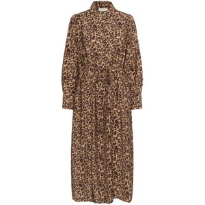 Cream, Dames, Jurken, Bruin, Maat: M