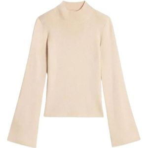 Vanessa Bruno, Dames, Truien, Beige, Maat: 4XS Katoen,