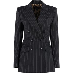 Dolce & Gabbana, Dames, Jassen, Zwart, Maat: S