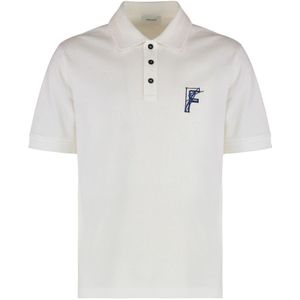 Ferragamo, Heren, Tops, Wit, Maat: S Katoen,