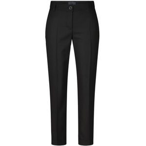 Marc Cain, Dames, Broeken, Zwart, Maat: L Wol,