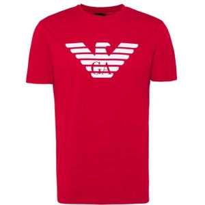 Emporio Armani, Heren, Tops, Rood, Maat: XL Katoen,