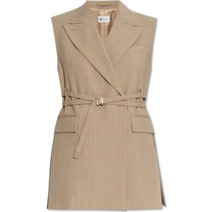 Sportmax, Dames, Jassen, Beige, Maat: XS Wol,