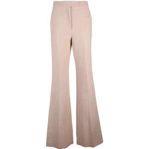 Max Mara, Dames, Broeken, Beige, Maat: XS Viscose,