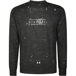 MM6 Maison Margiela, Heren, Truien, Zwart, Maat: S