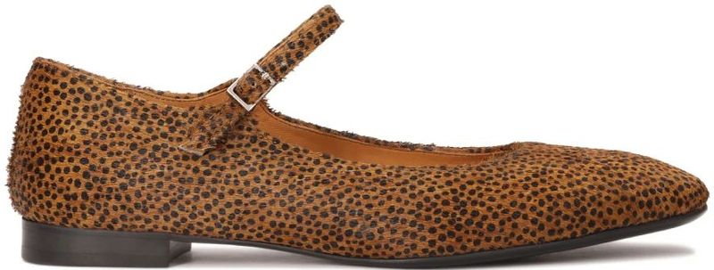 Kazar - Platte Leren Pumps - Bruin - Dames