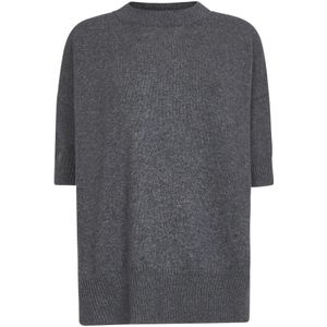 Jil Sander, Dames, Truien, Grijs, Maat: M Kasjmier,