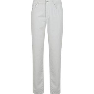 Brunello Cucinelli, Heren, Broeken, Grijs, Maat: M Corduroy,