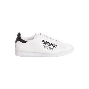 Dsquared2 Lage Sports Sneakers , White , Heren , Maat: 45 EU